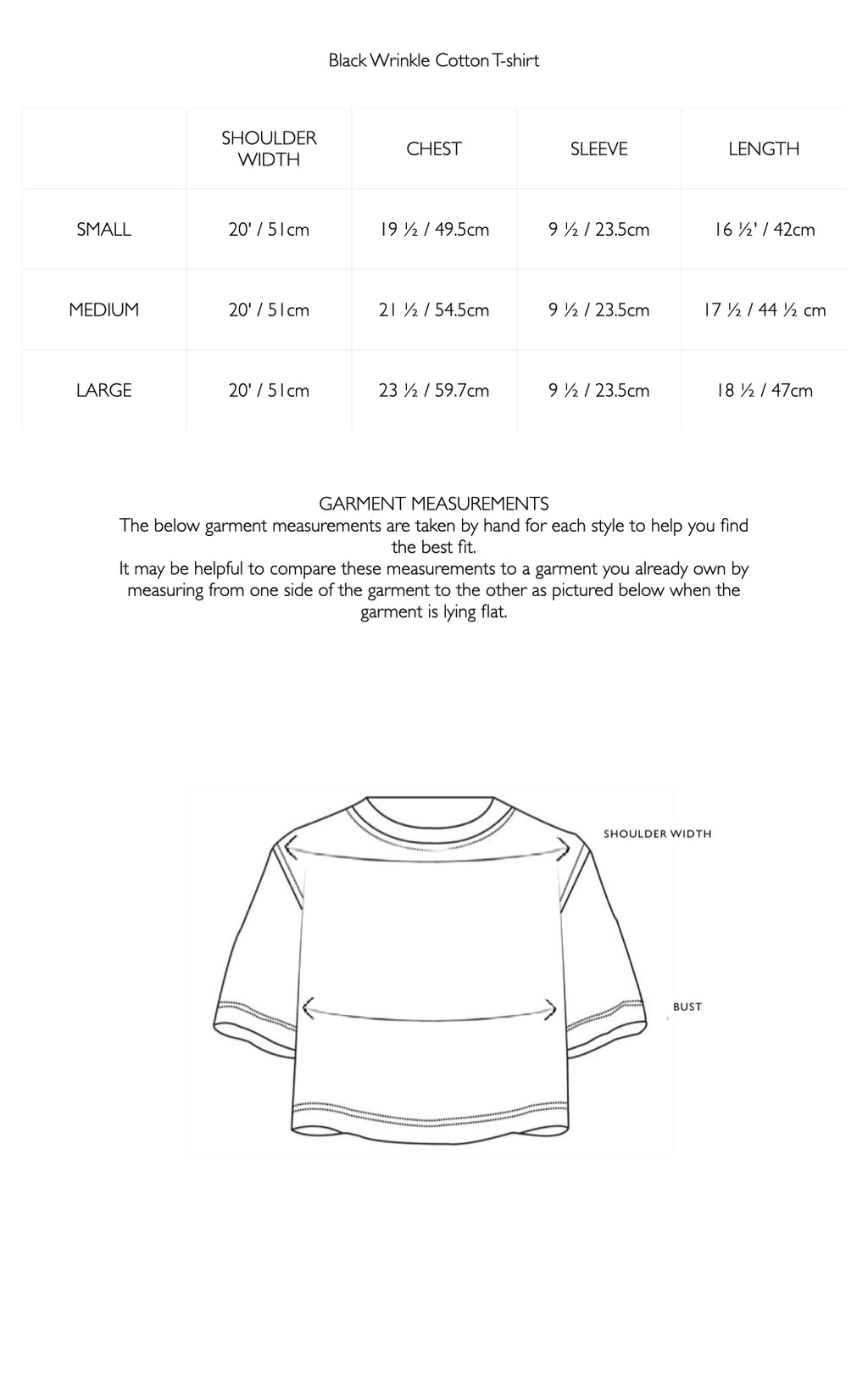 Black Wrinkle cotton t-shirt