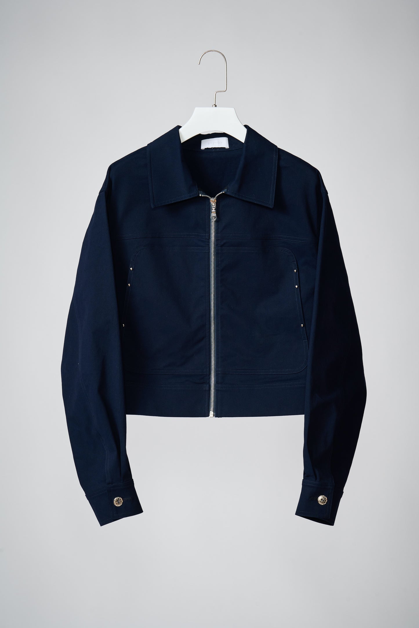 Zip-up cotton windbreaker