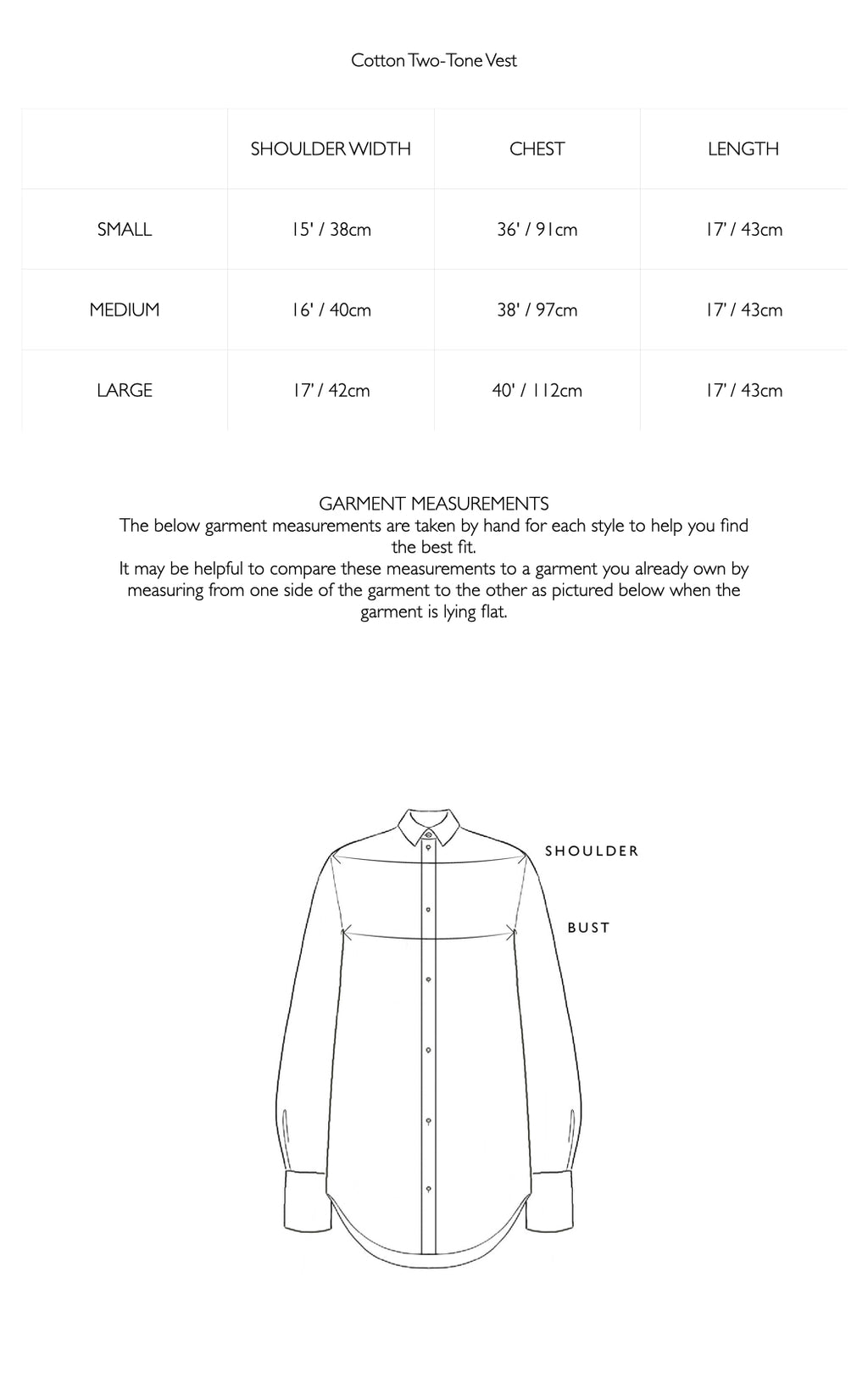 Cotton Two-Tone Vest