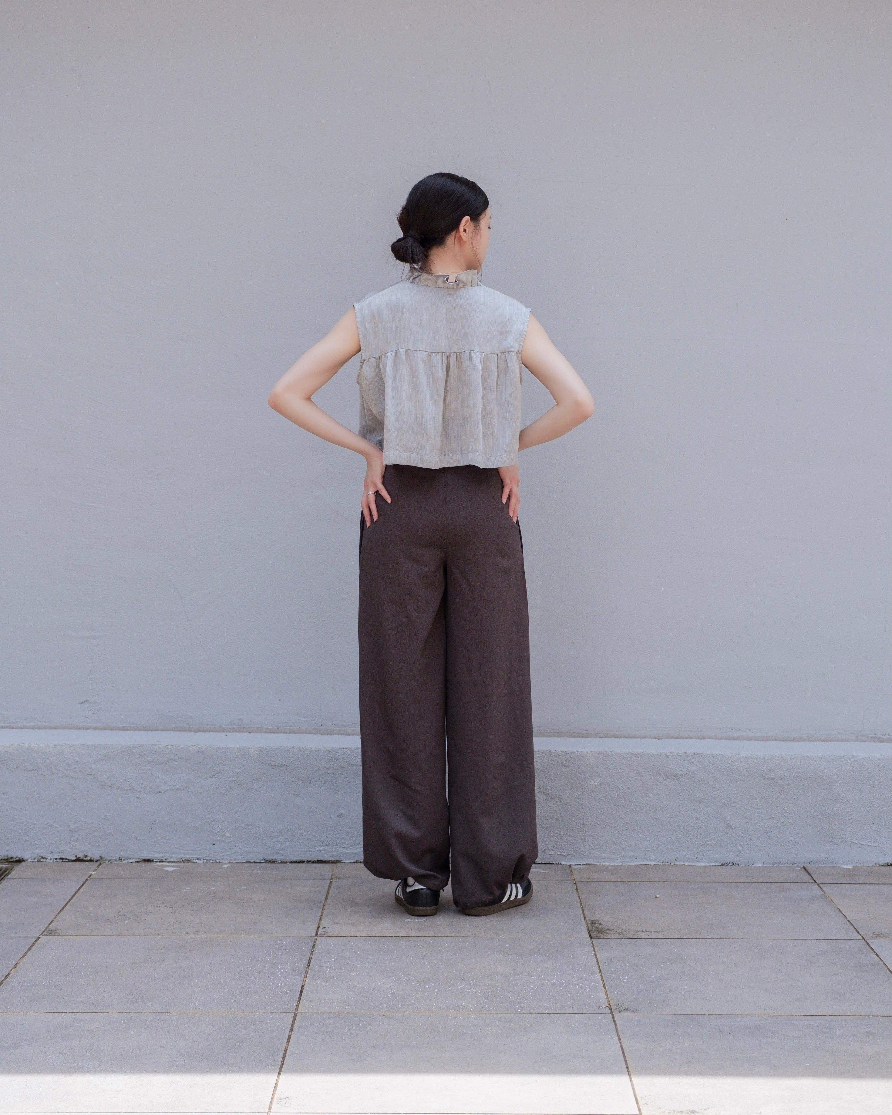 Grey 2-Way Drawstring Joggers