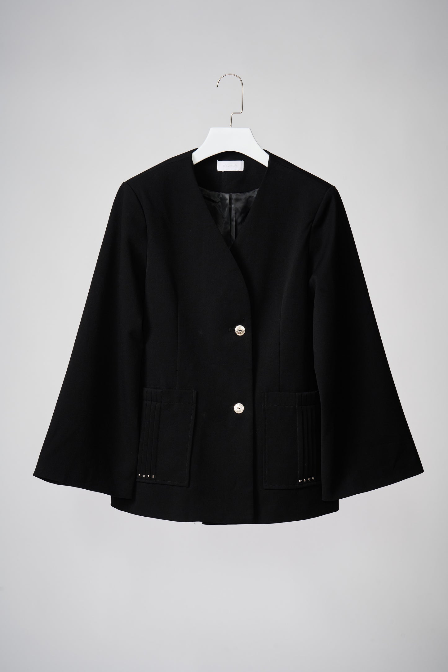 Flared-sleeves blazer