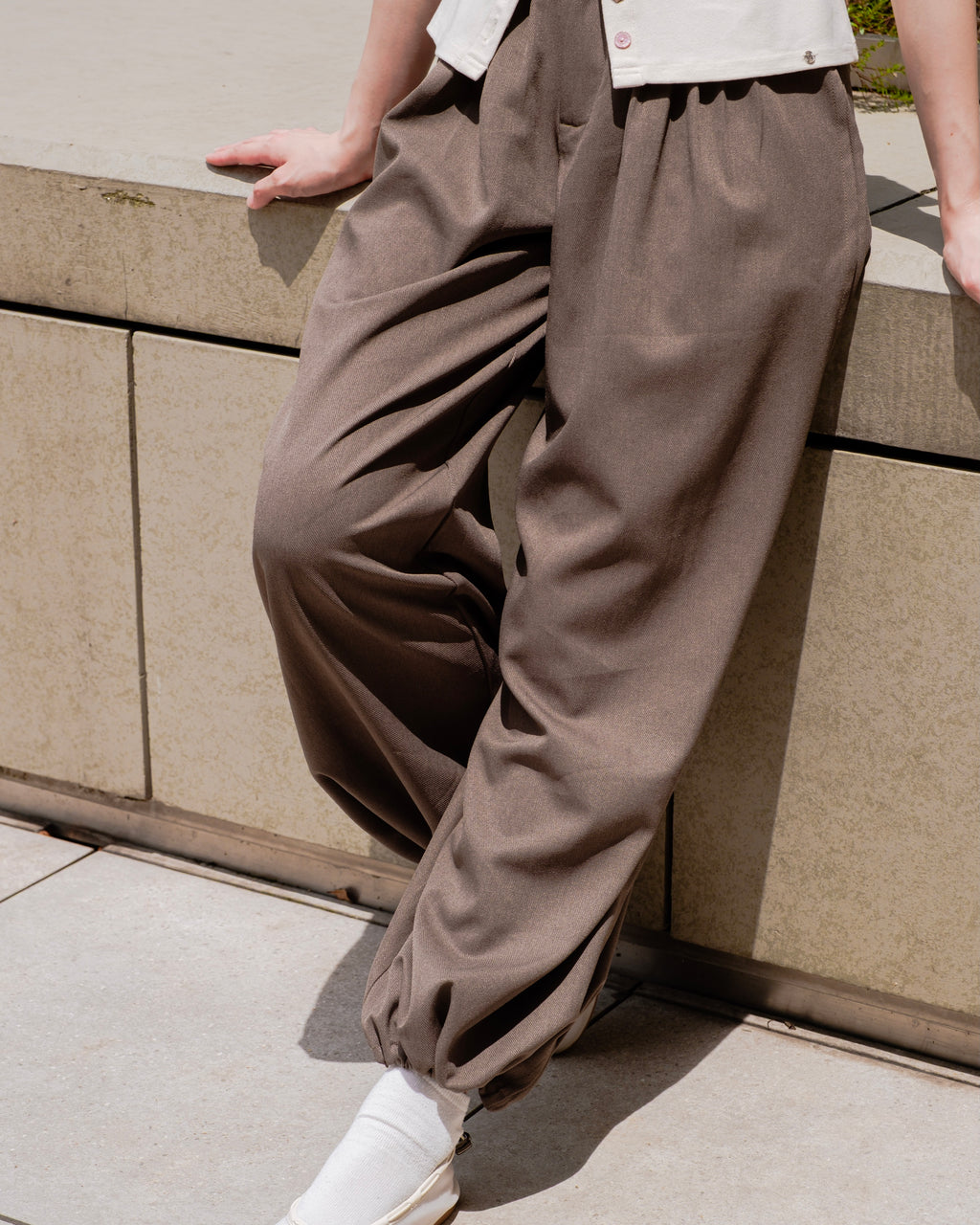 Sage Green 2-Way Drawstring Joggers