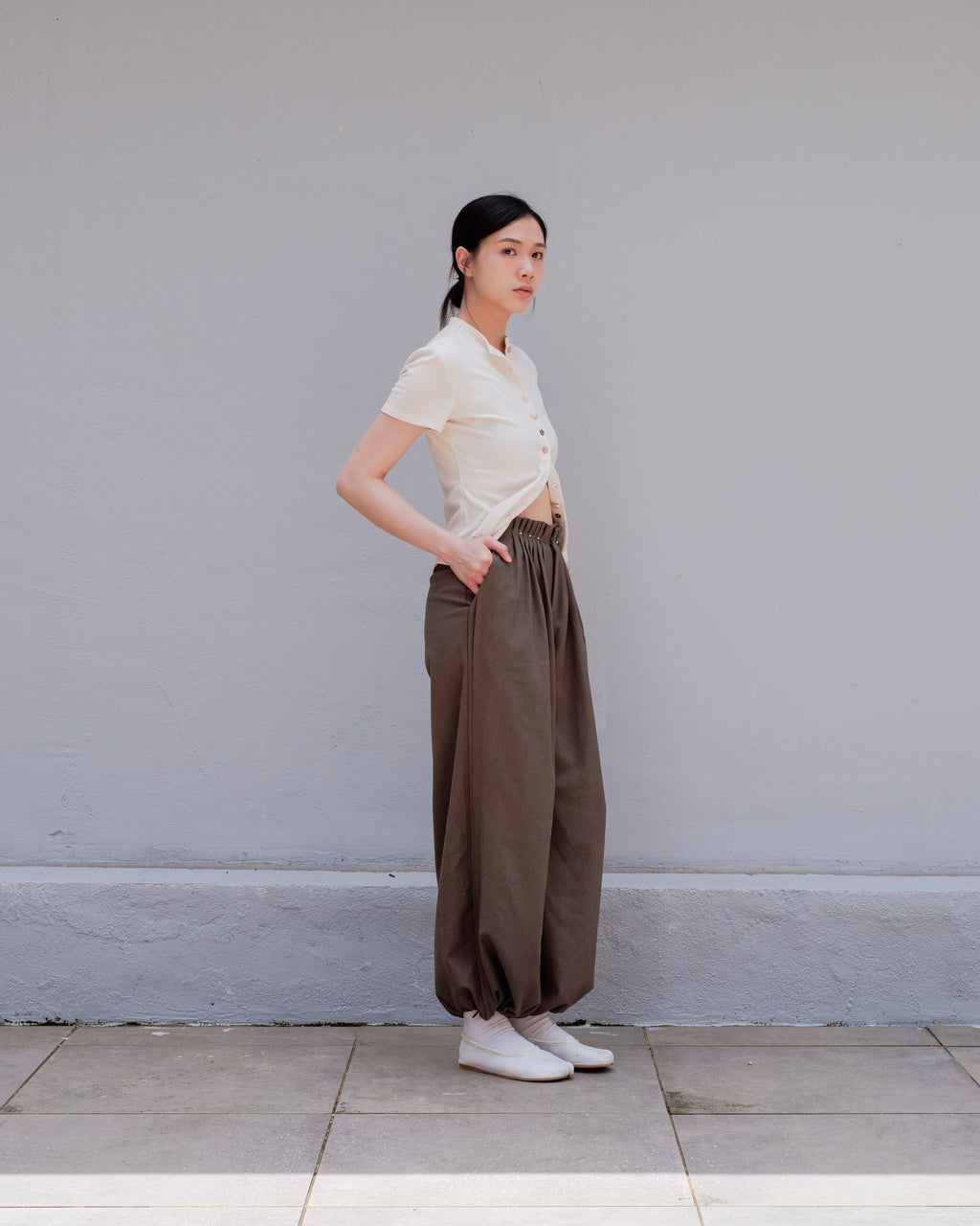 Sage Green 2-Way Drawstring Joggers