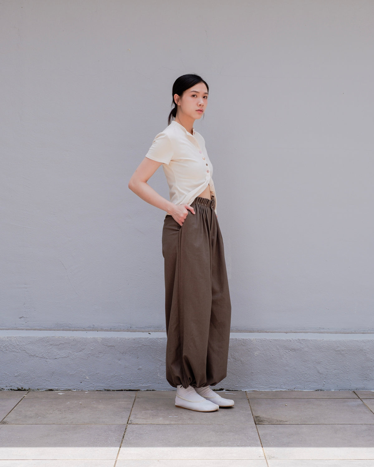 Sage Green 2-Way Drawstring Joggers