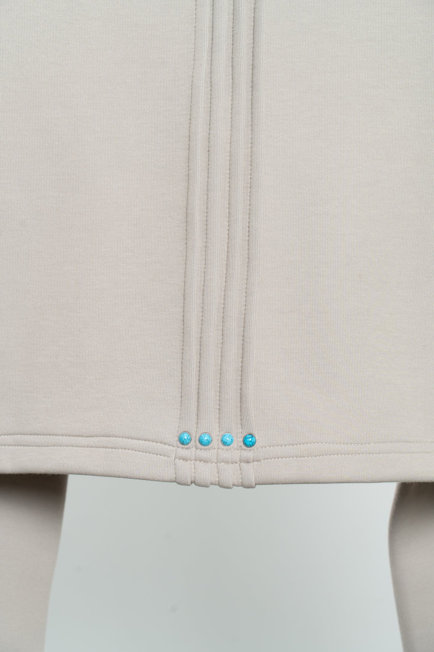Cream Sleeve Crop Sweatshirt