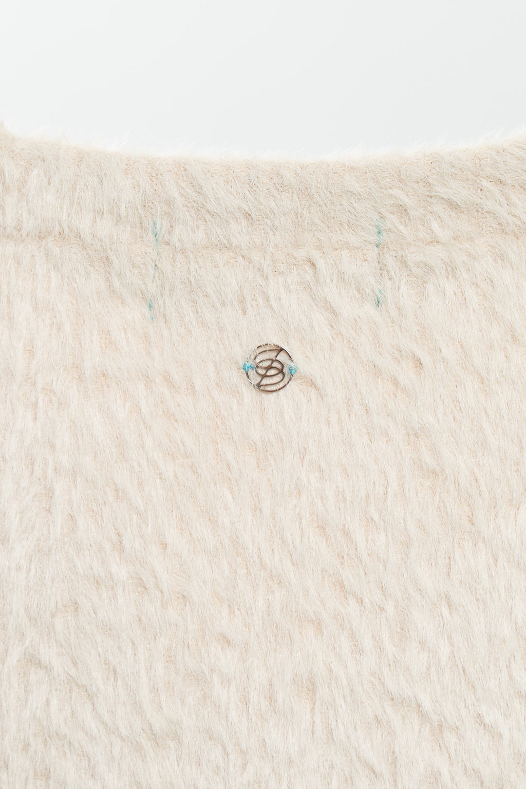 Cream Stretch sleeveless jumper