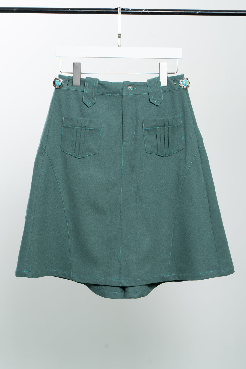 Turquoise Vintage cut skirt