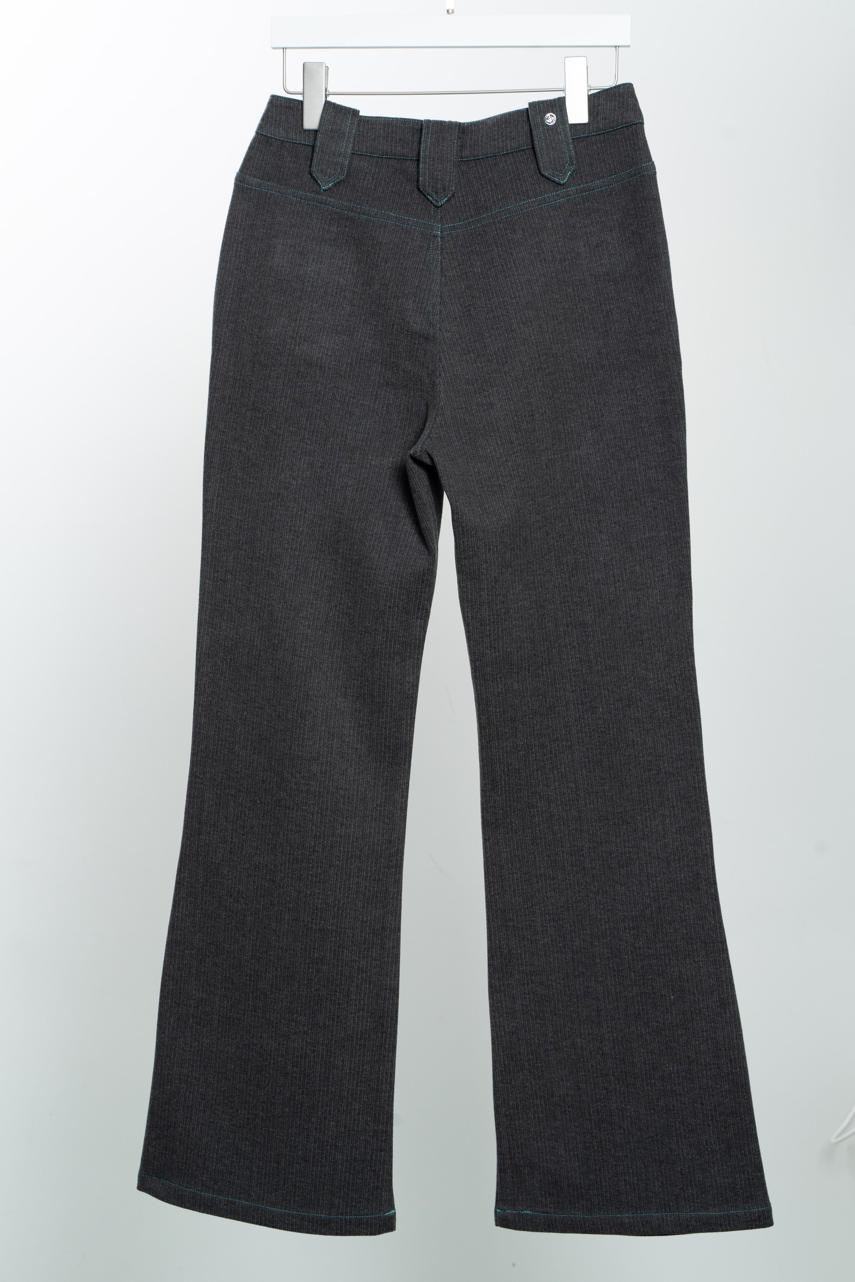 Dark Grey 70's bootcut trousers