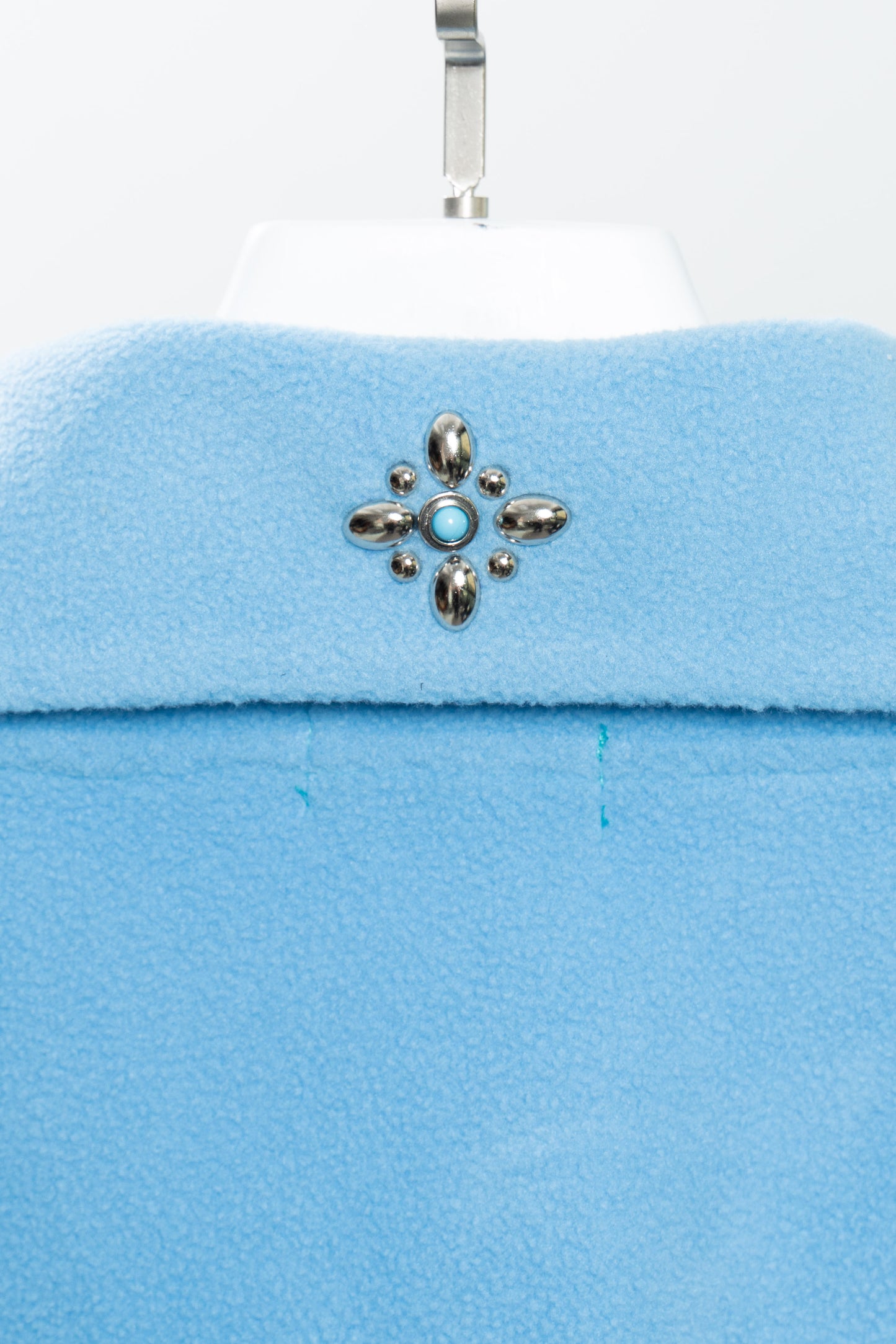 Blue Half-Zip Polo Sweater