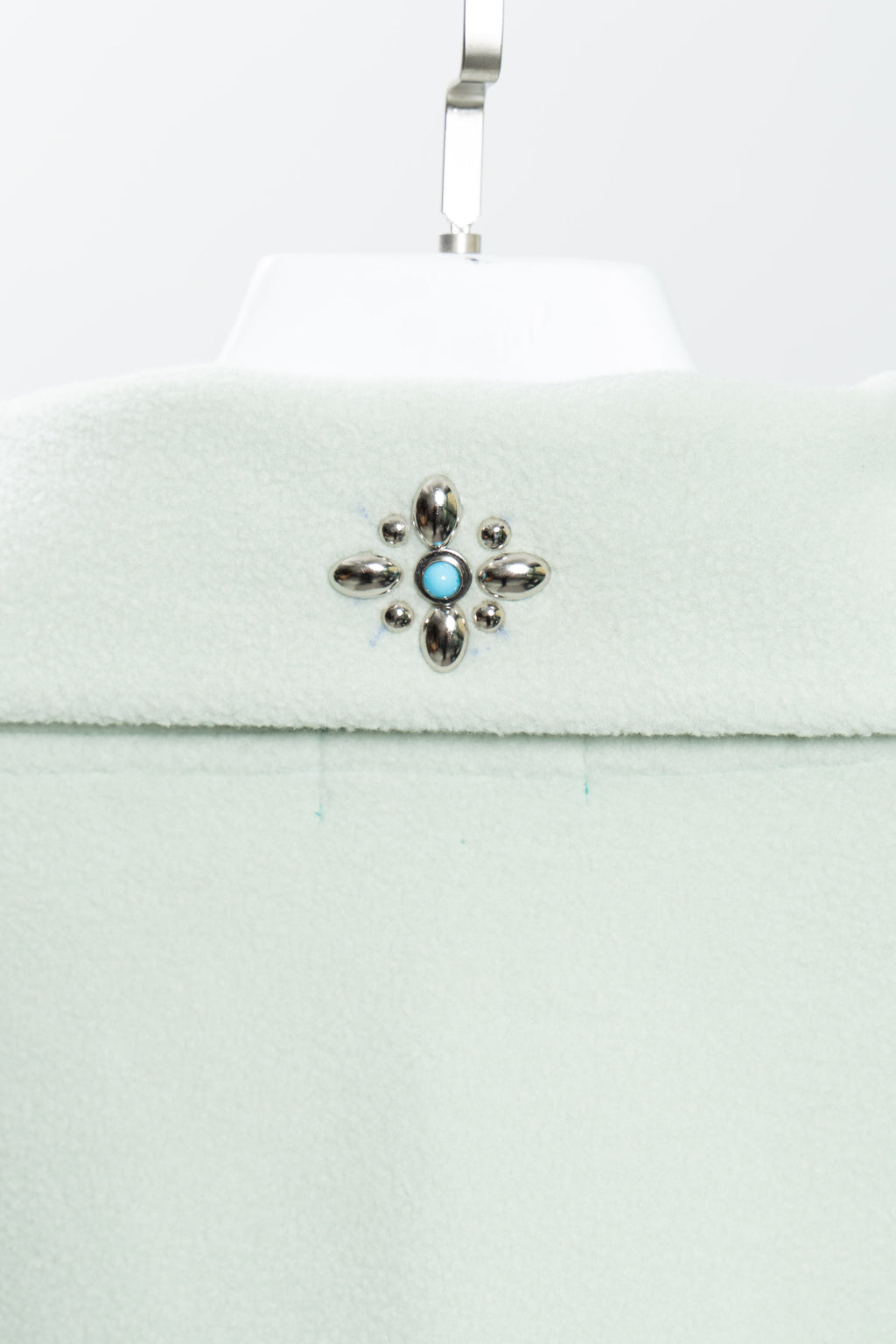 Mint Green Half-Zip Polo Sweater