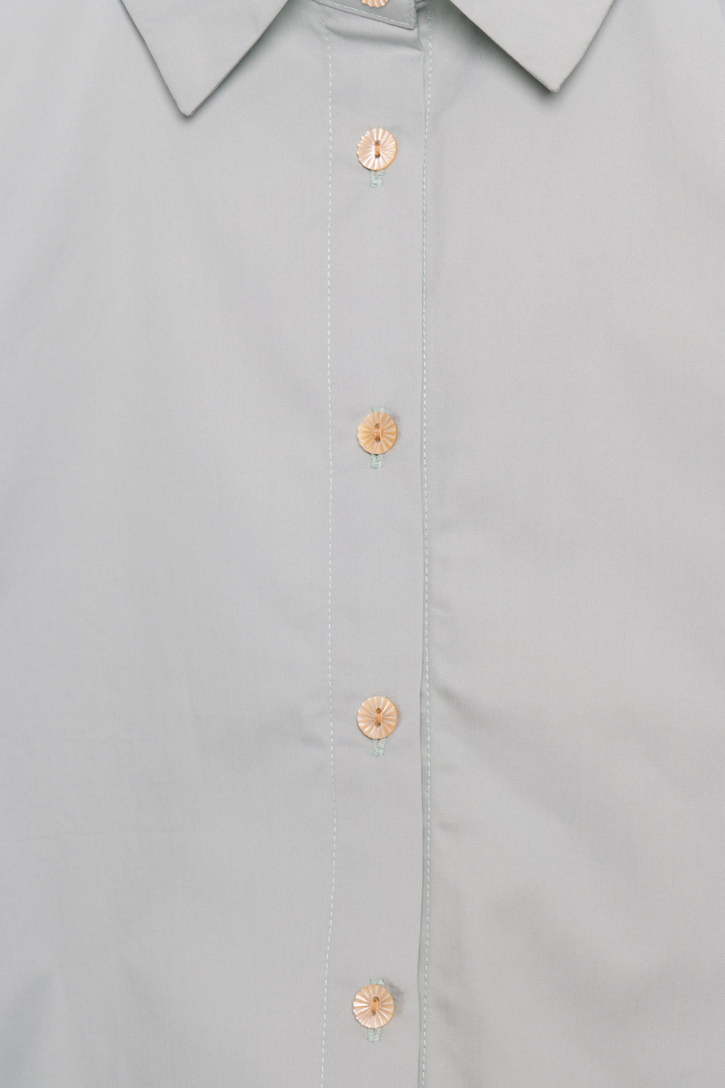 Blue Wide Sleeves Blouse Shirts