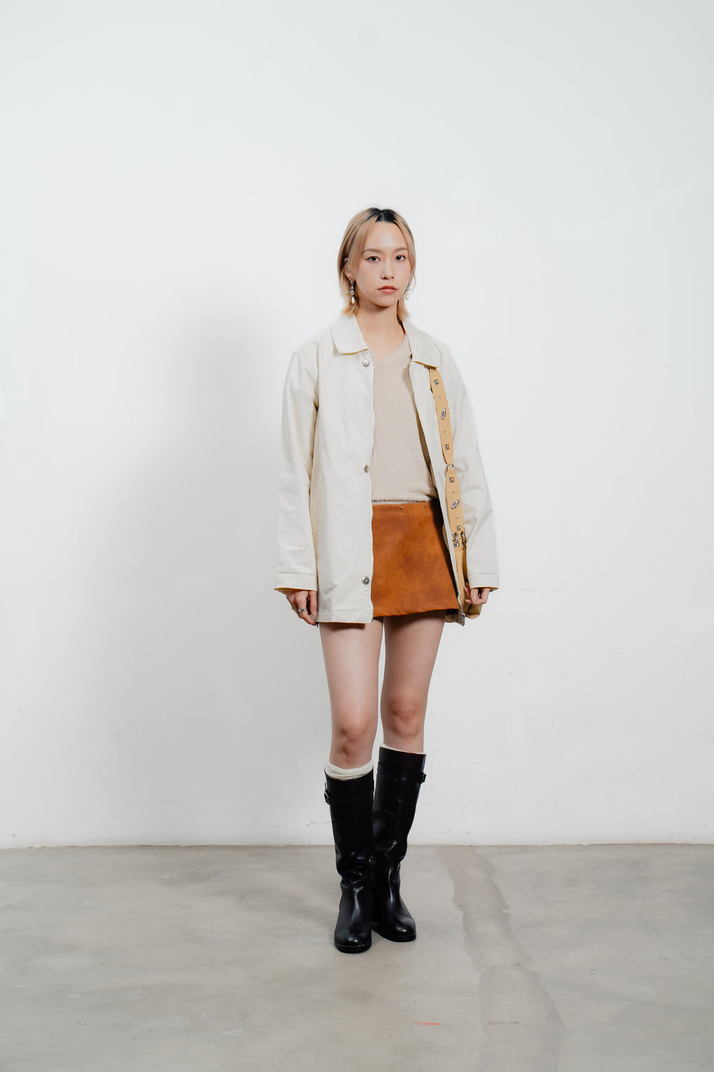 Suede Mini Skirt