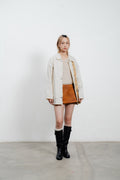 Suede Mini Skirt