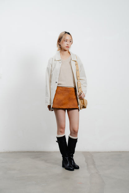 Suede Mini Skirt
