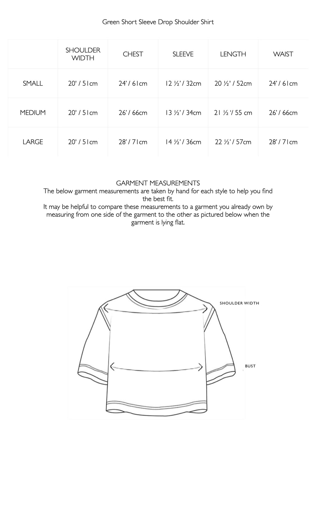 Green Short Sleeve Drop Shoulder Shirt