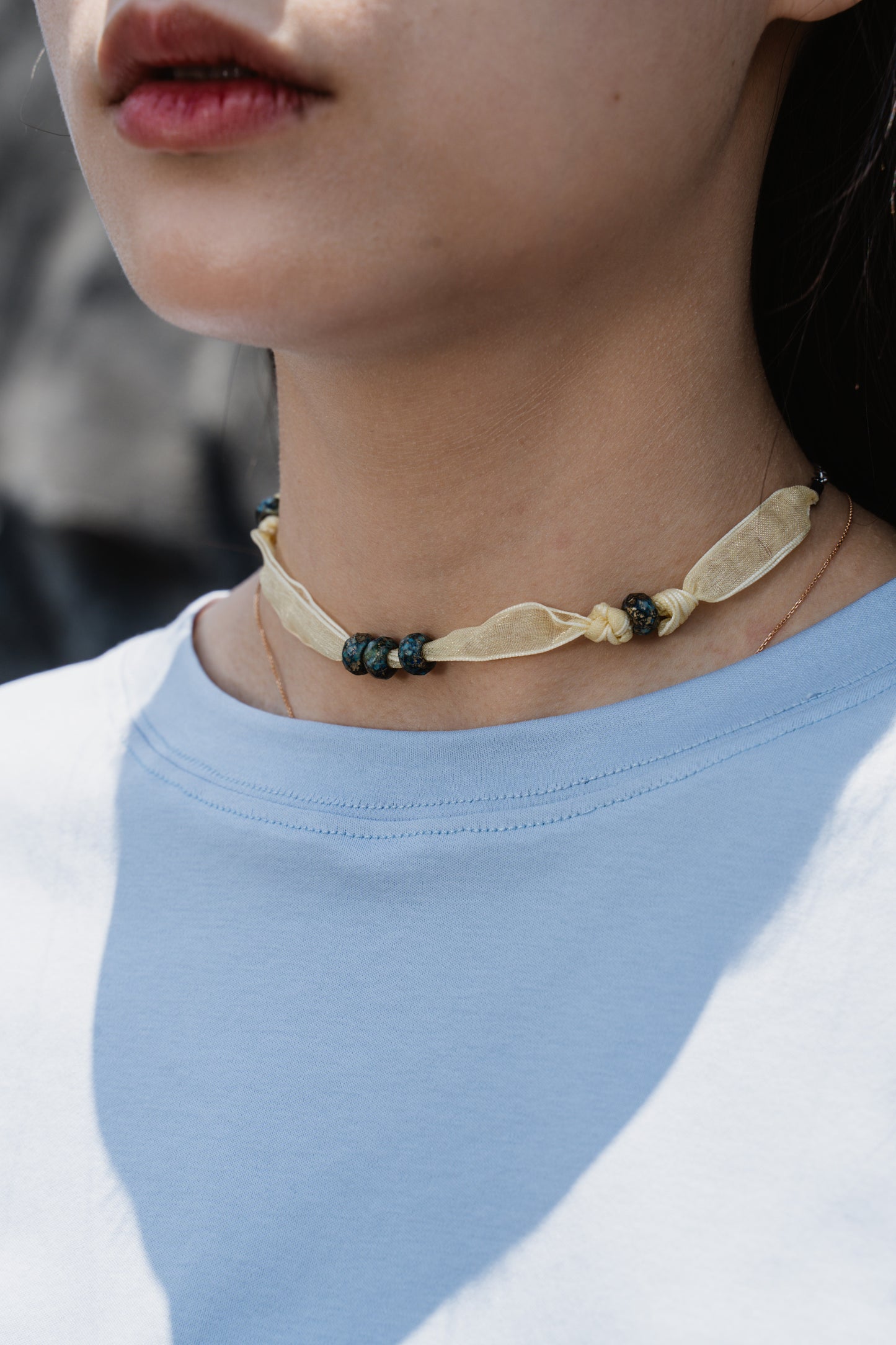 Moldavite choker