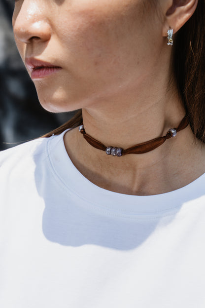 Moldavite choker
