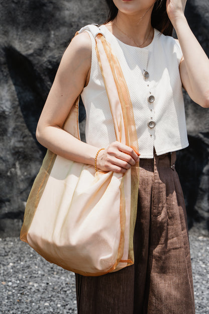 Orange Green Bindel Mesh Bag