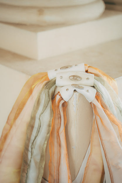 Orange Green Bindel Mesh Bag