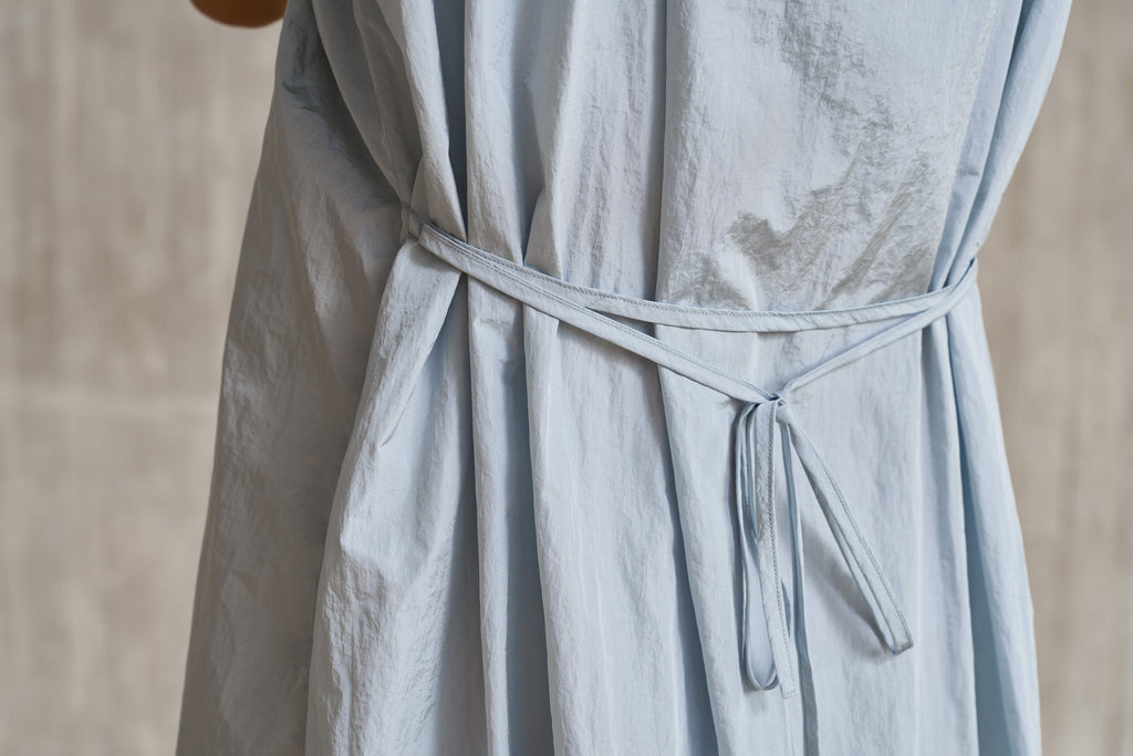Blue drawstring dress