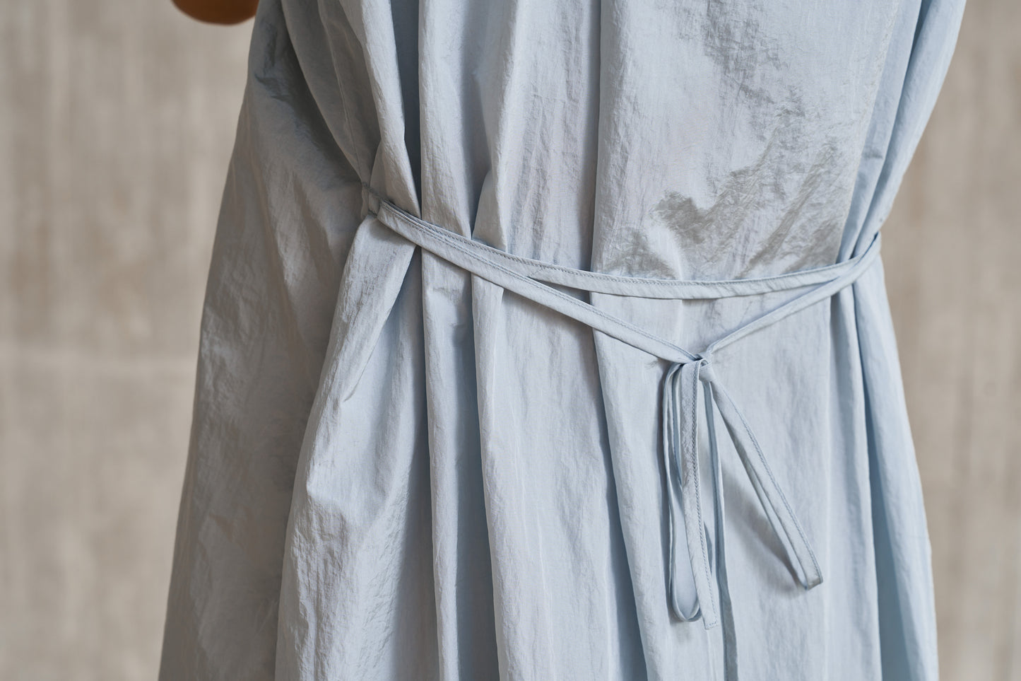 Blue drawstring dress
