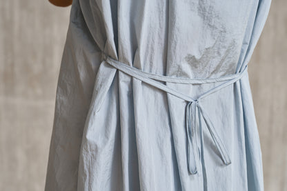Blue drawstring dress