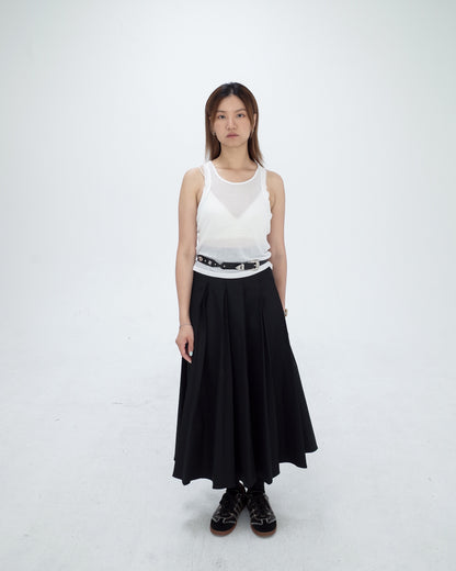 White Cross Back TanK Top