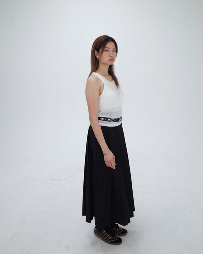 White Cross Back TanK Top