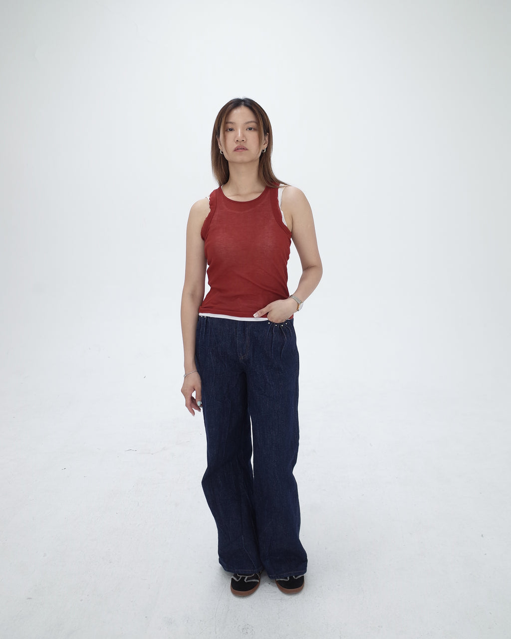 Red Cross Back TanK Top