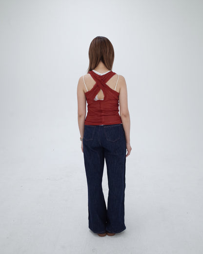Red Cross Back TanK Top