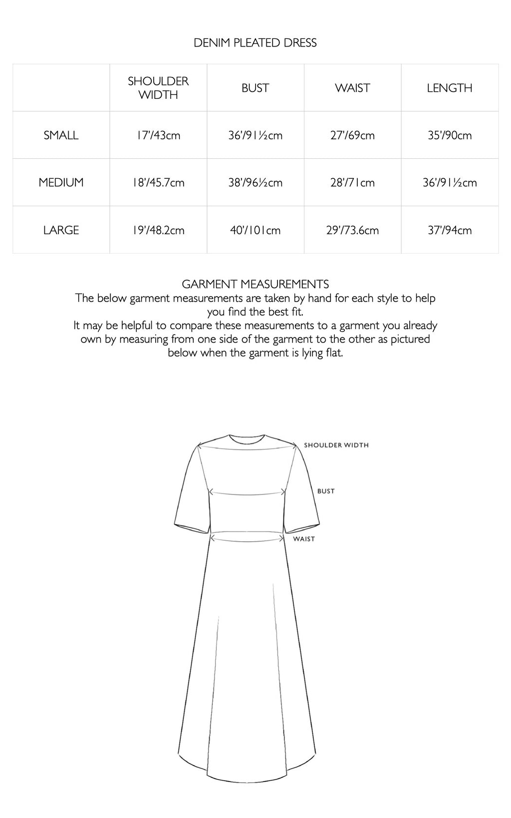 Denim Pleated Dress