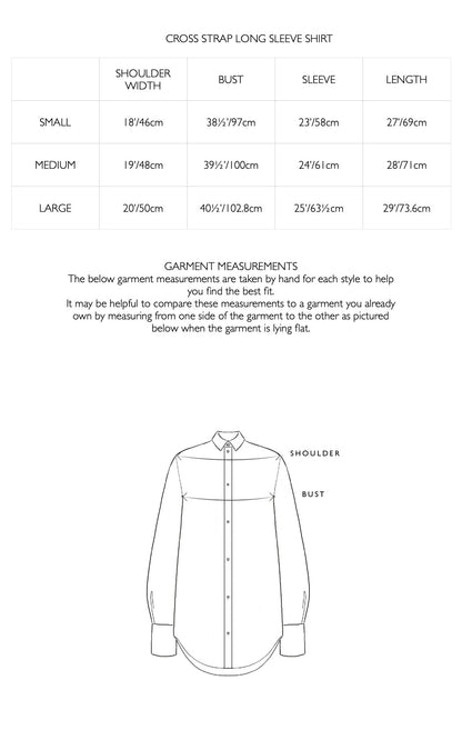 Cross Strap Long Sleeve Shirt
