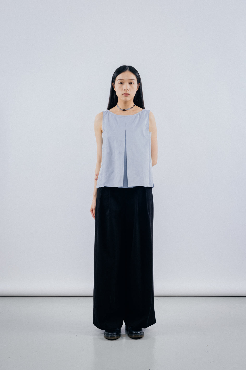 Blue Two ways V - lines Vest