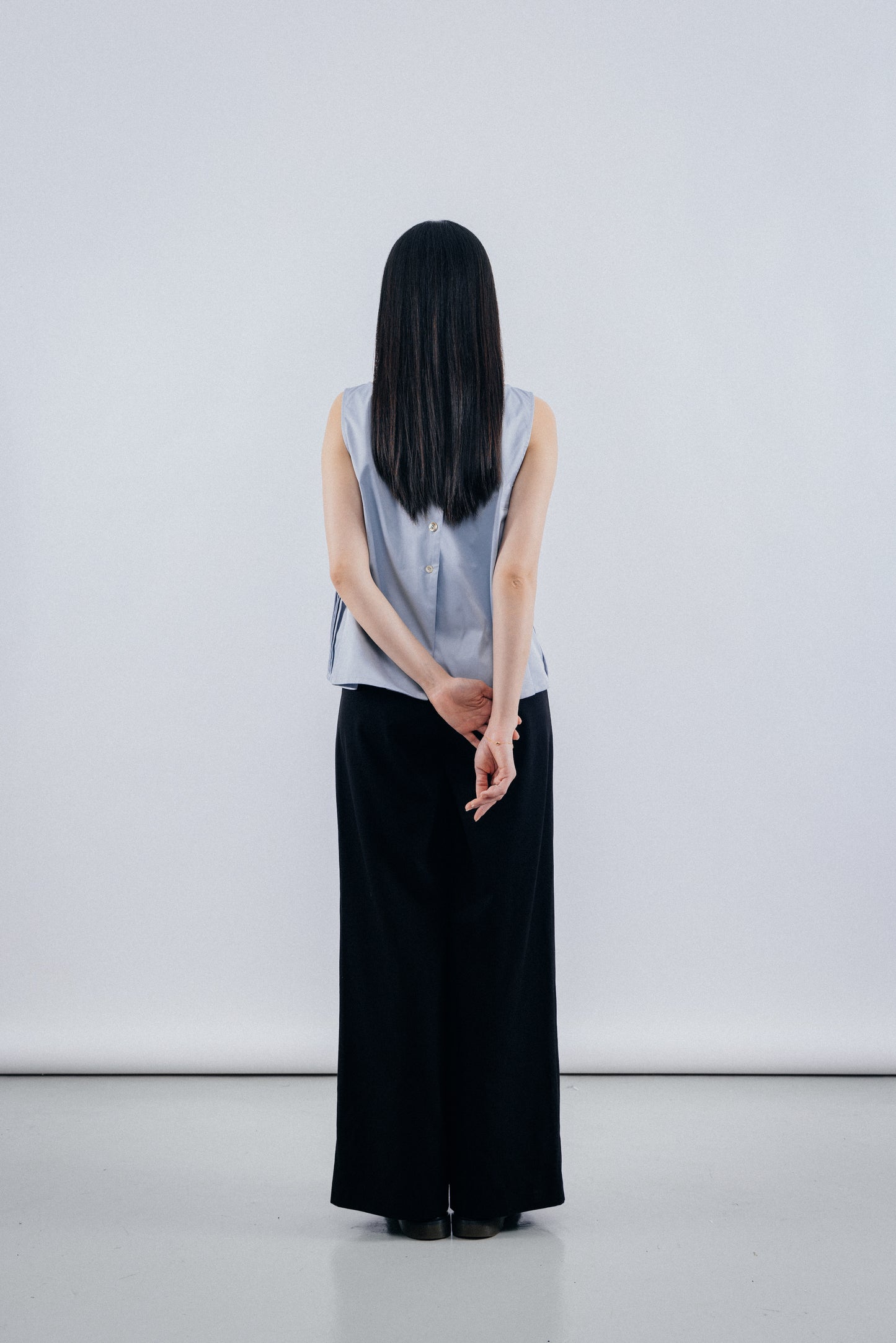 Blue Two ways V - lines Vest