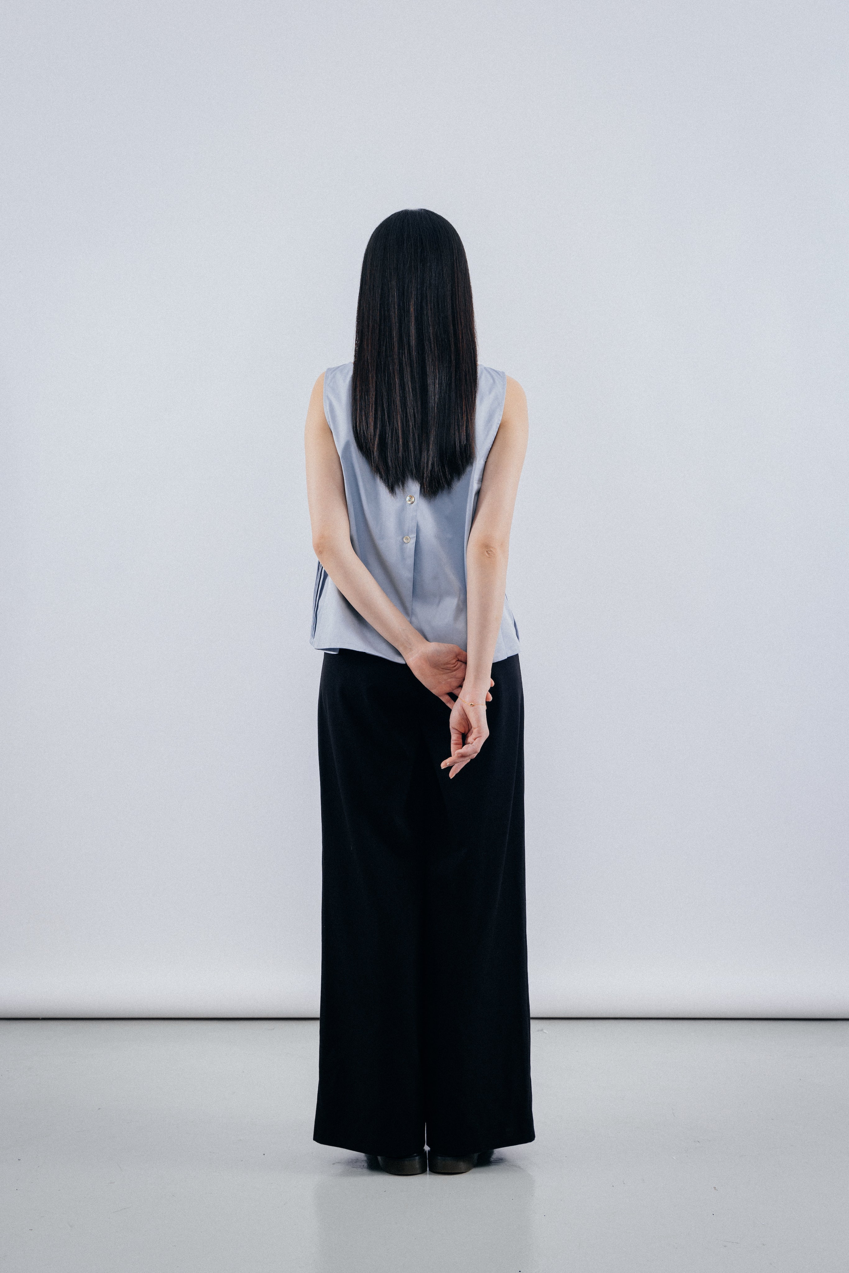 Blue Two ways V - lines Vest