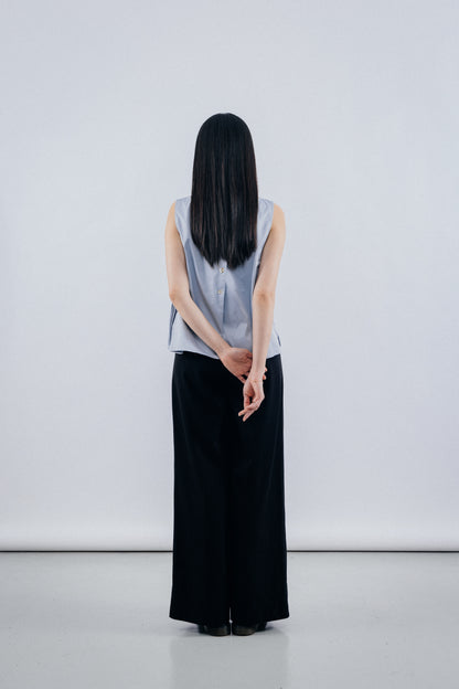 Blue Two ways V - lines Vest