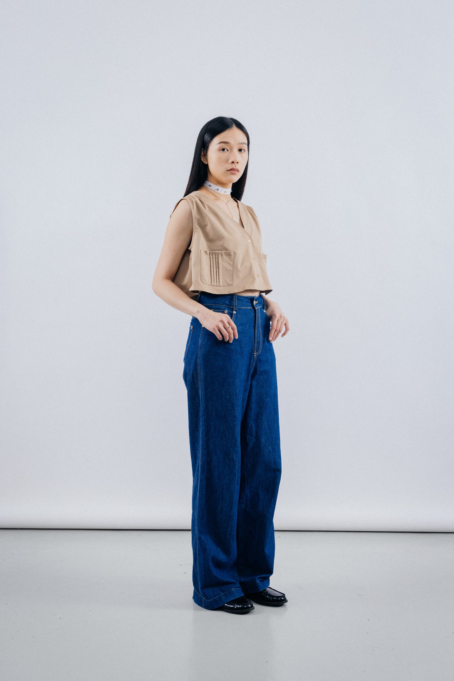 Cropped Short - Sleeved Top