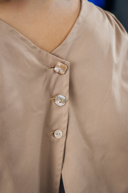 Cropped Short - Sleeved Top