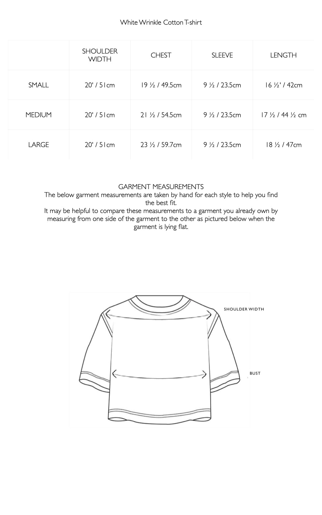 White Wrinkle cotton t-shirt