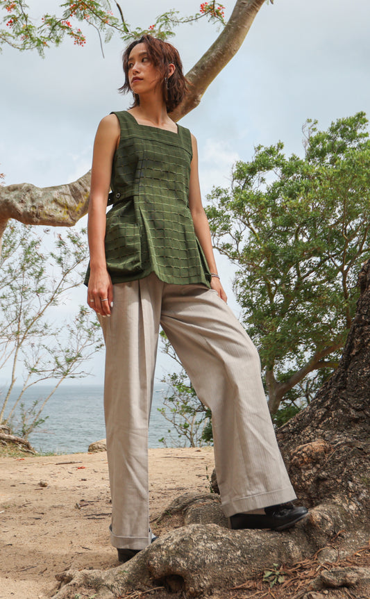 Square-neck Top