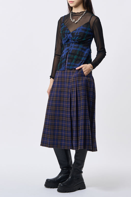 Wool Check Vest