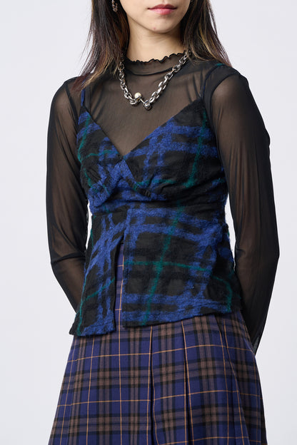 Wool Check Vest