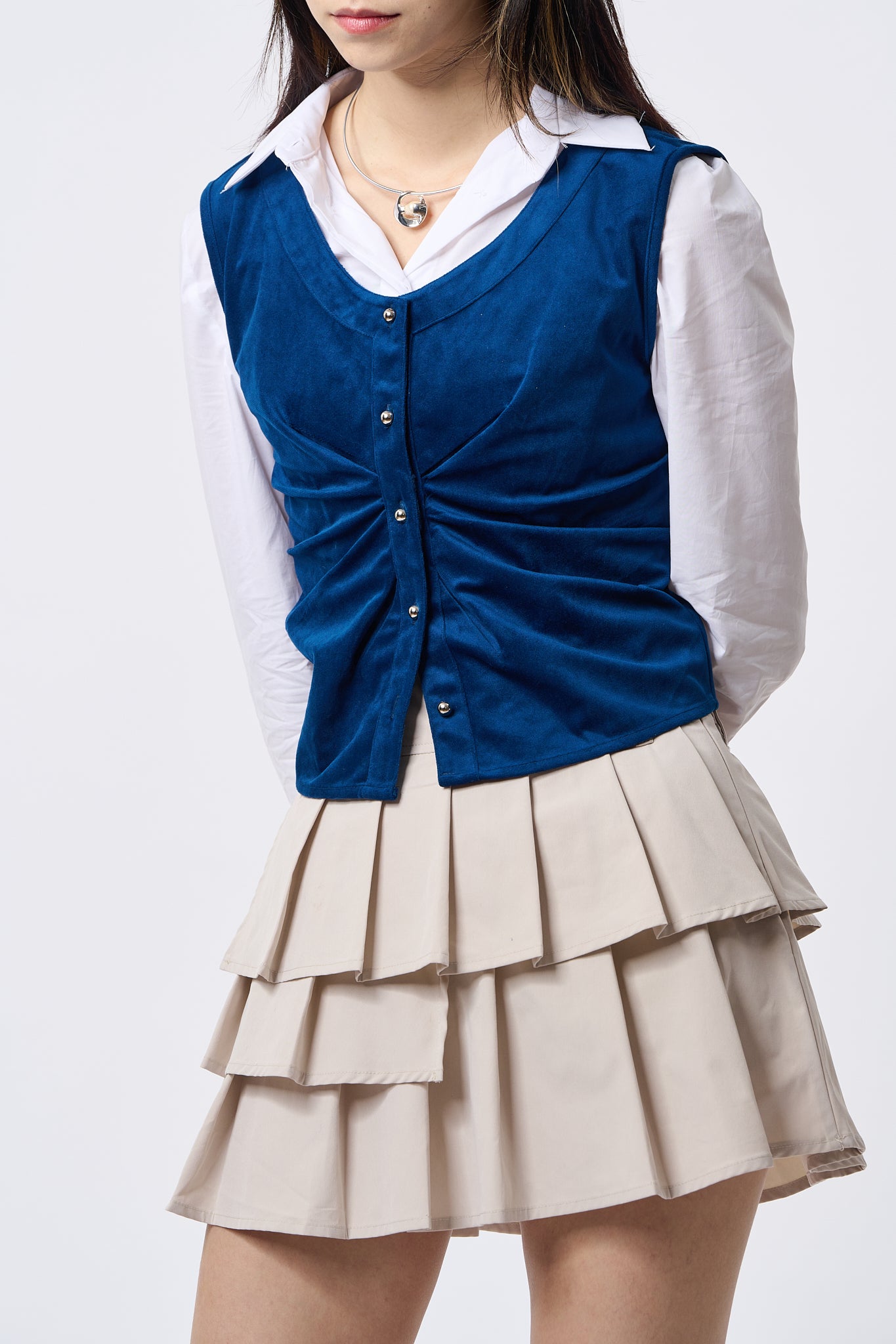 Blue Velvet Waistcoat