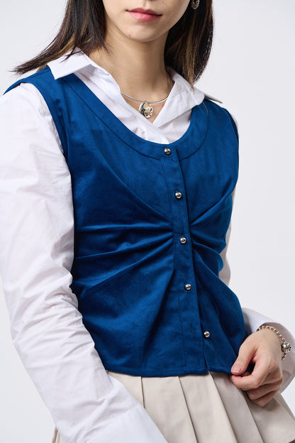 Blue Velvet Waistcoat
