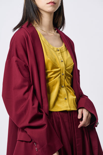 Yellow Velvet Waistcoat