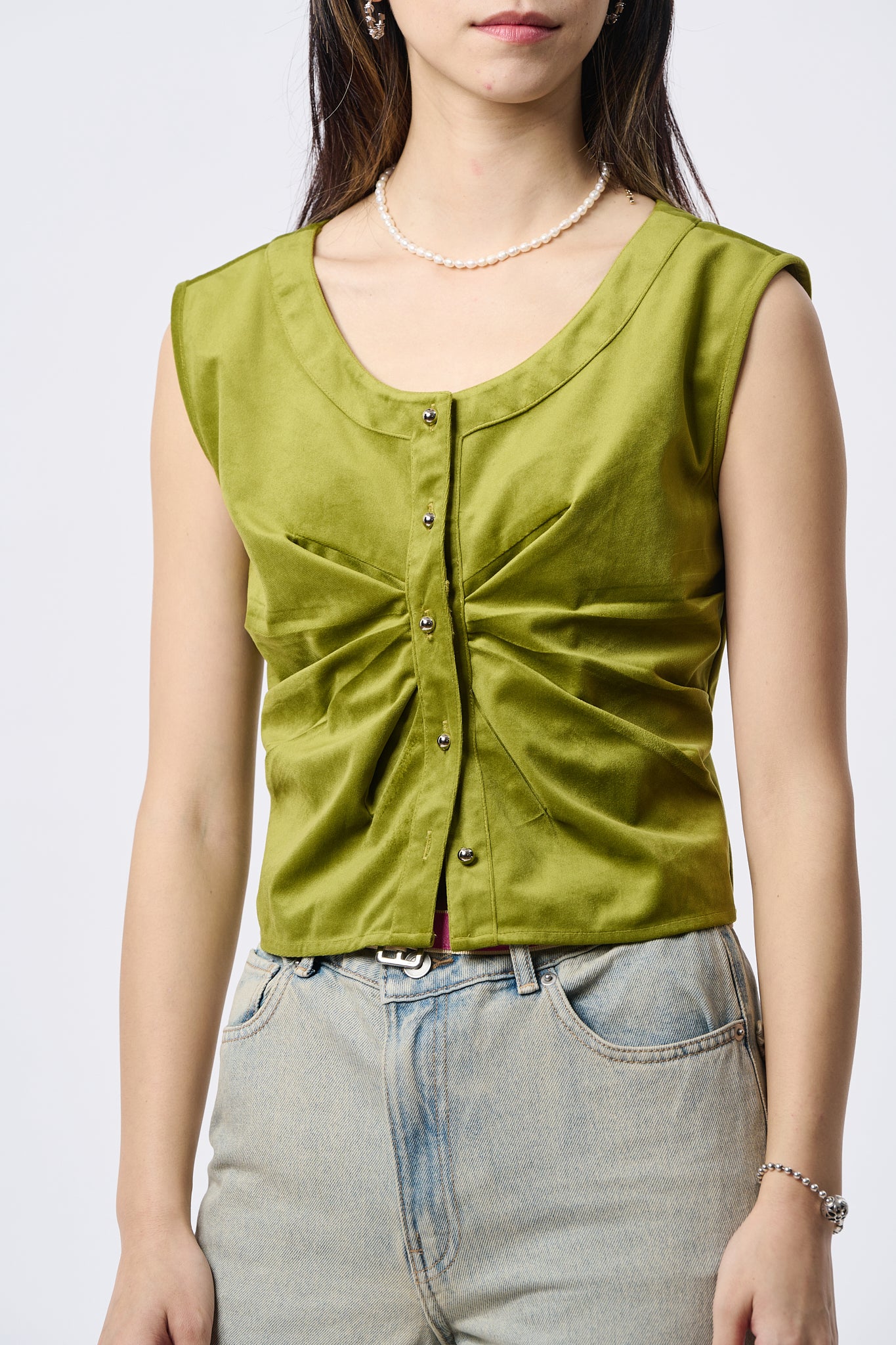 Green Velvet Waistcoat