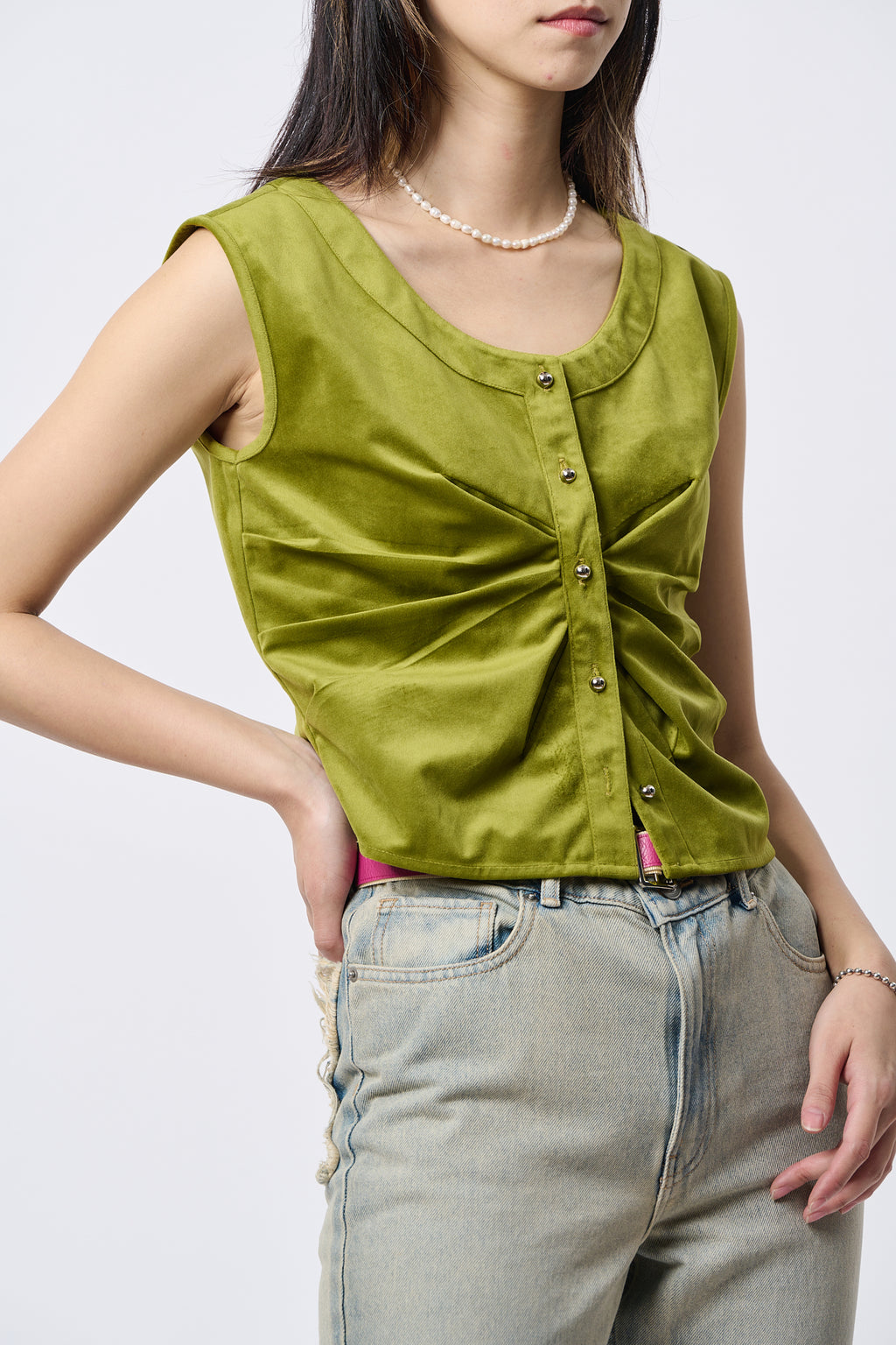 Green Velvet Waistcoat