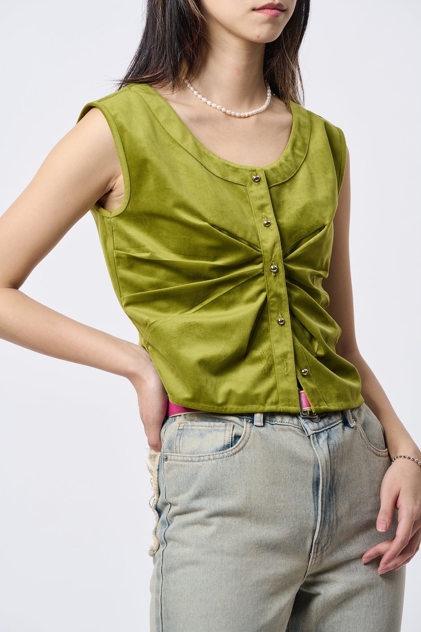 Green Velvet Waistcoat
