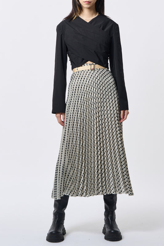 Black Pleated Shirt