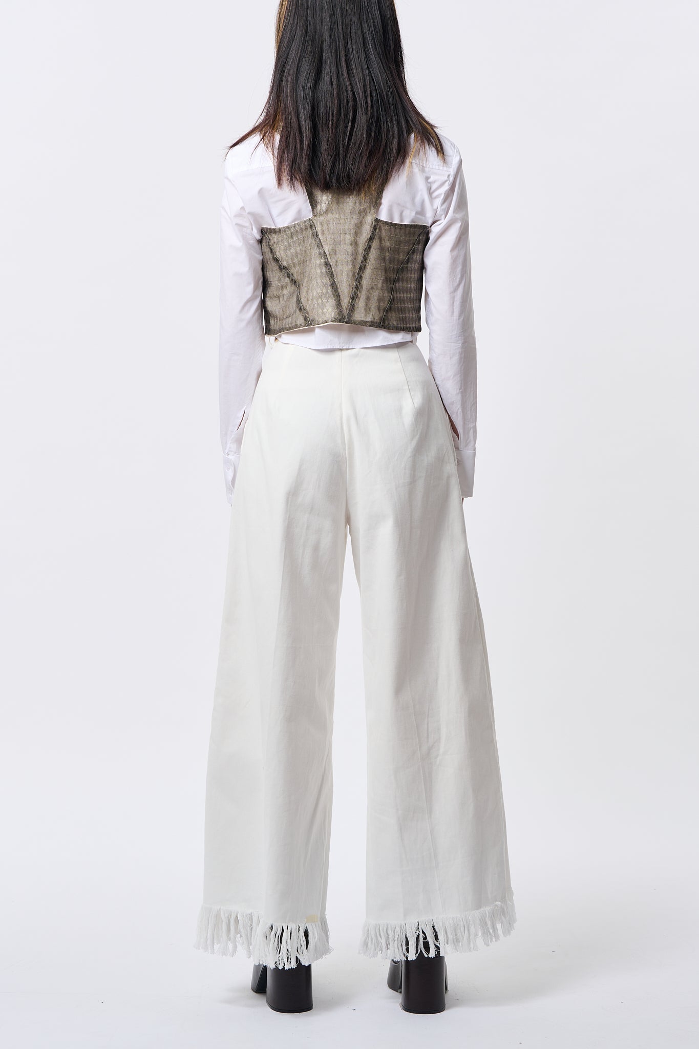 Fringe Cotton Pants